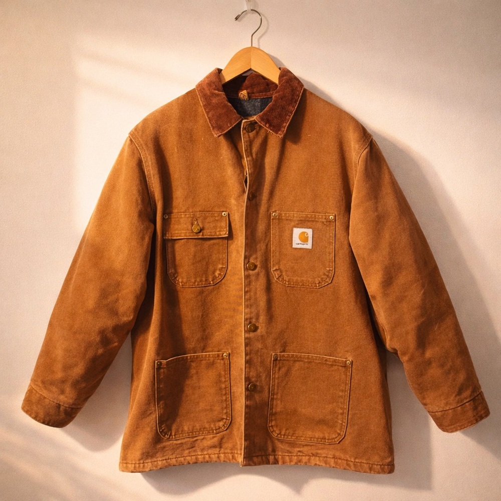 VTG 90’s Carhartt Men's Brown Canvas michigan